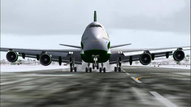 aterrizaje 747-400
